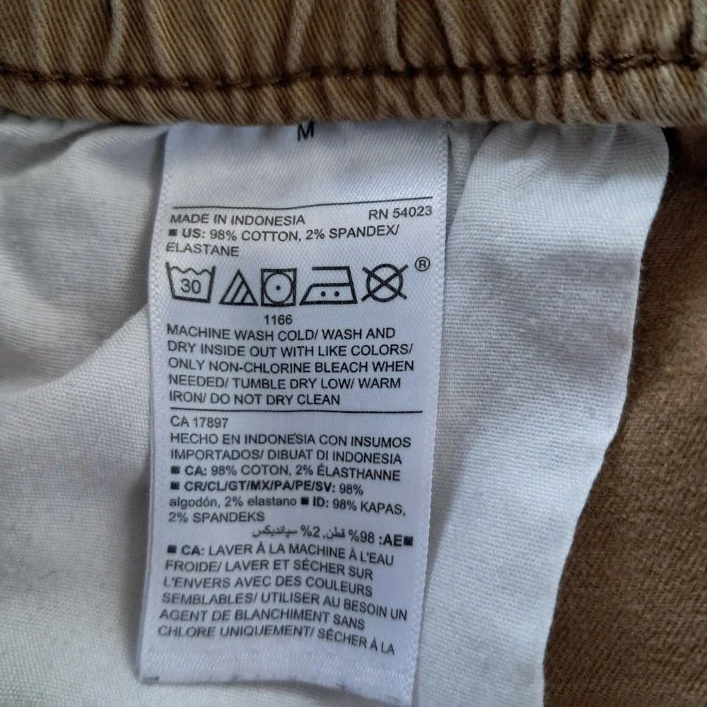 OLD NAVY Men's M Modern Jogger Pants Built-In‎ Flex Khaki Drawstring